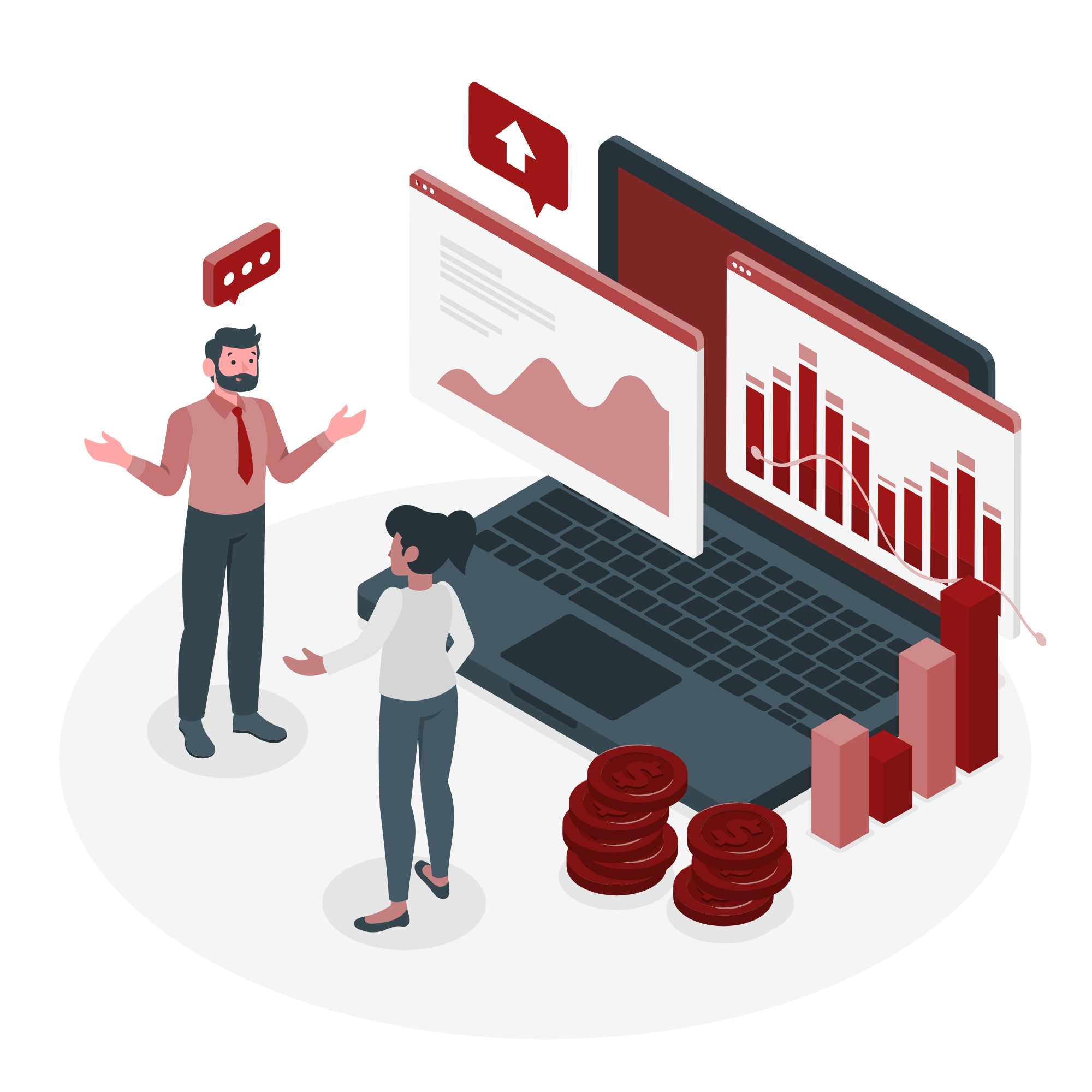 Illustrazione gestione finanziaria